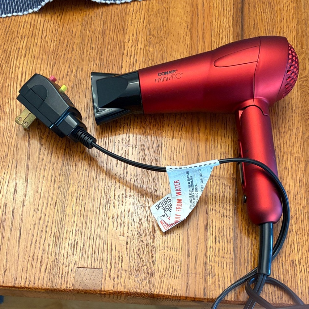 Conair MiniPRO Red Travel Hair Dryer